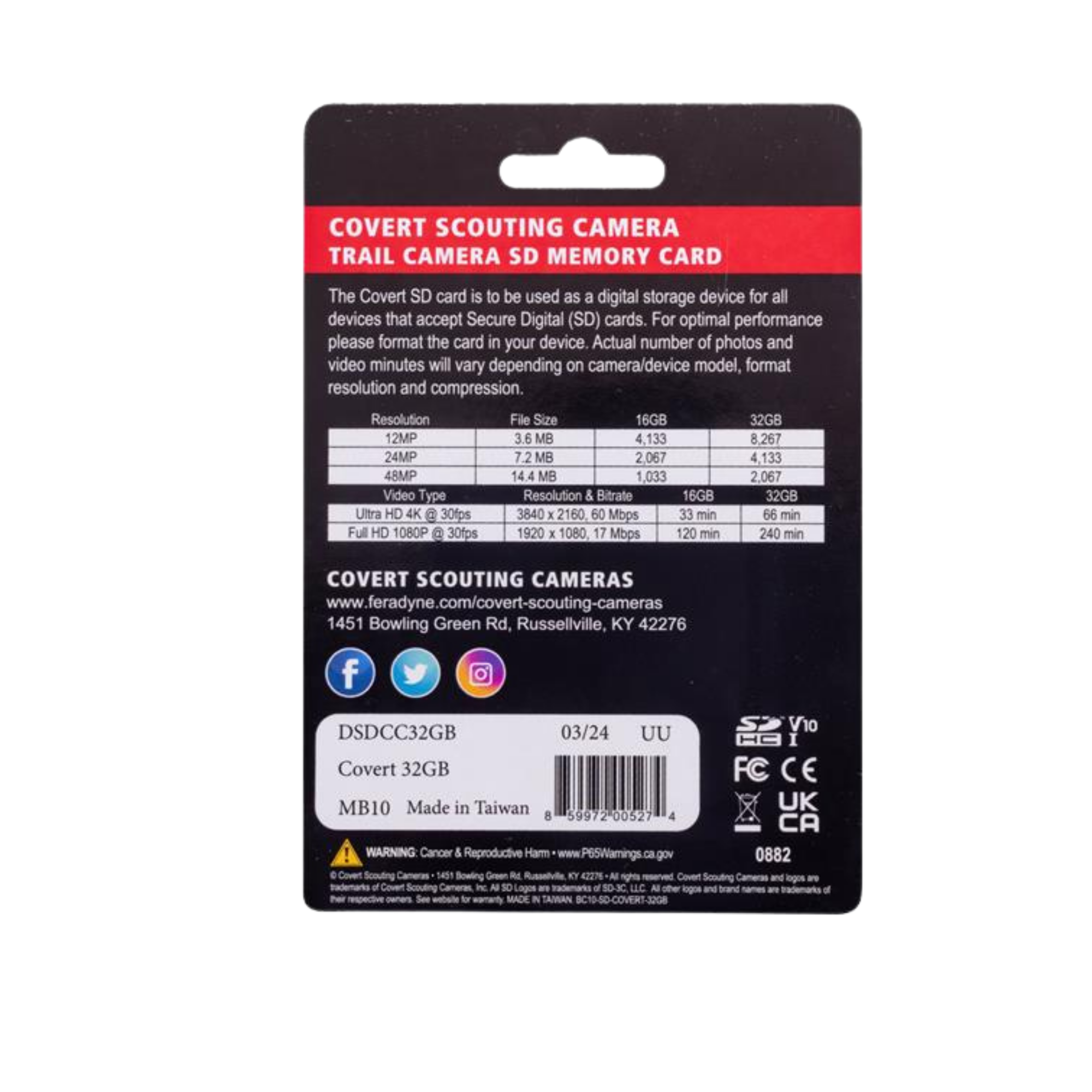 Covert SD Memory Card