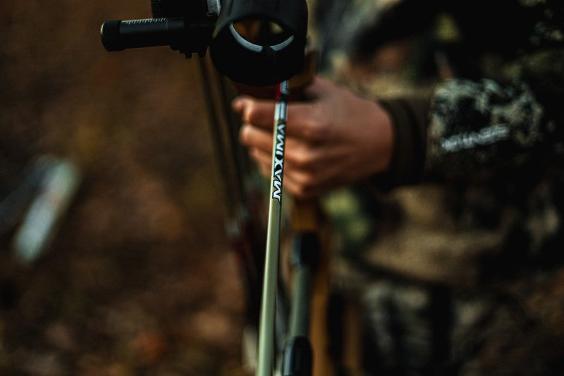 Carbon Express Maxima RED Drab 6mm Fletched Carbon Hunting Arrows (6-Pack)