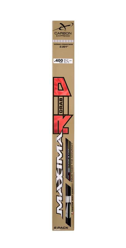 Carbon Express Maxima RED Drab 6mm Carbon Hunting Arrow Shafts (12-Pack)