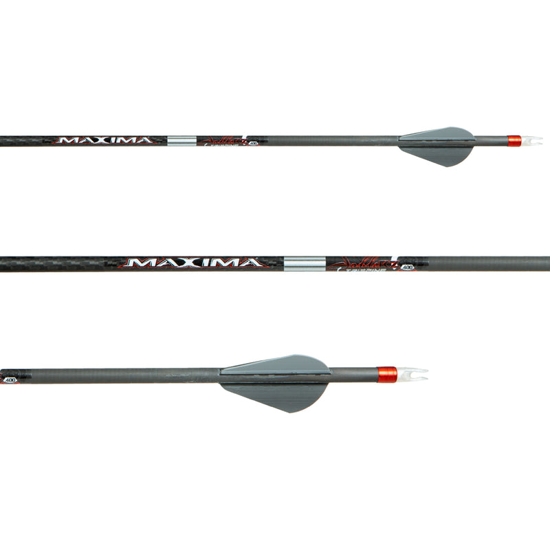 Carbon Express Maxima Sable RZ Fletched Carbon Hunting Arrows (6-Pack)