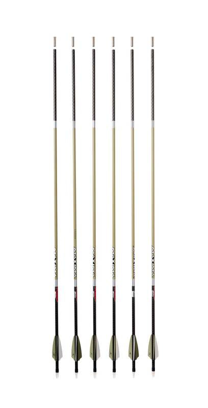 Carbon Express Maxima RED 5mm Drab Carbon Hunting Arrow Shafts (12-Pack)