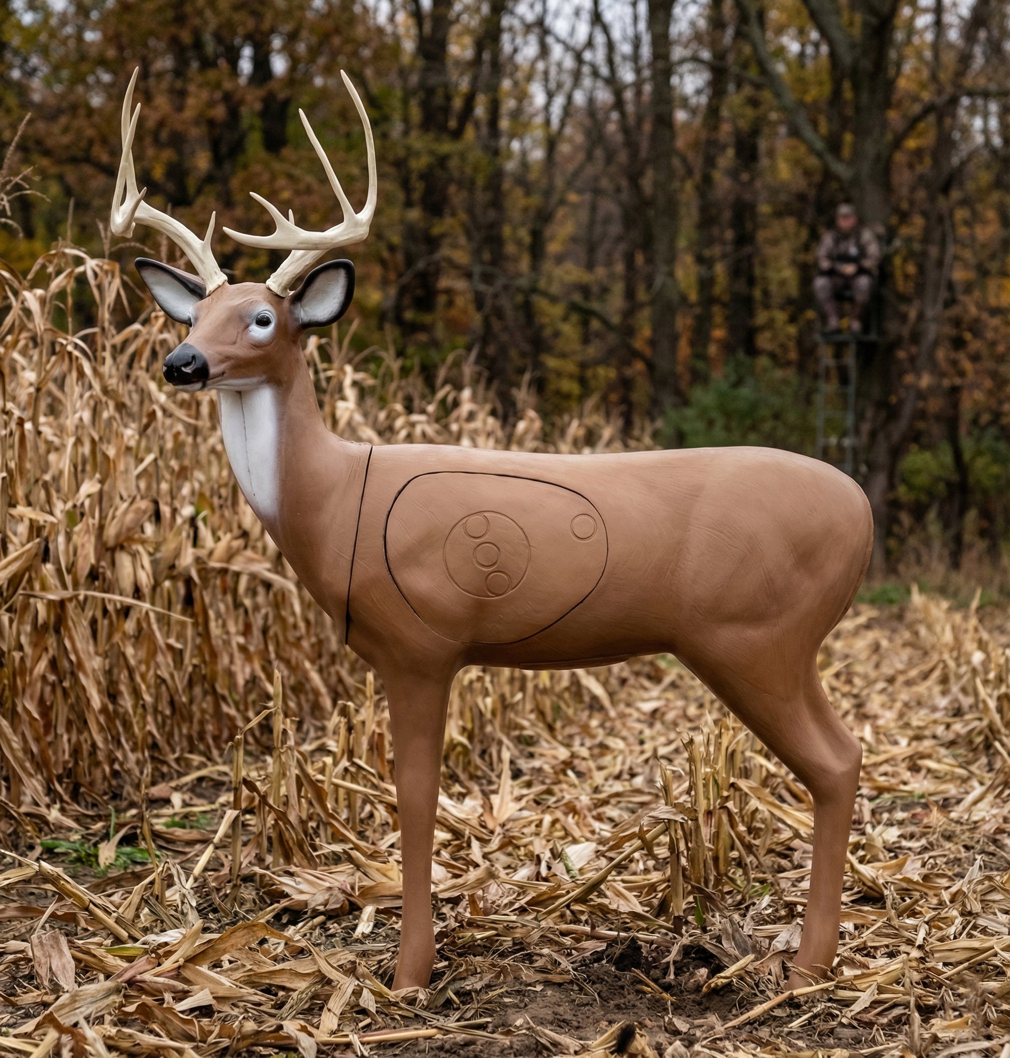 Real Wild 3D Alert Replaceable Vital Deer Buck Archery Target with EZ Pull Foam