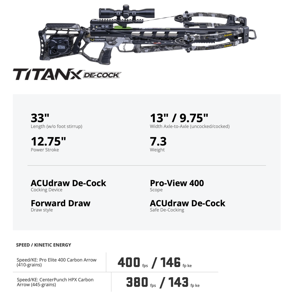 TenPoint Titan X D-Cock