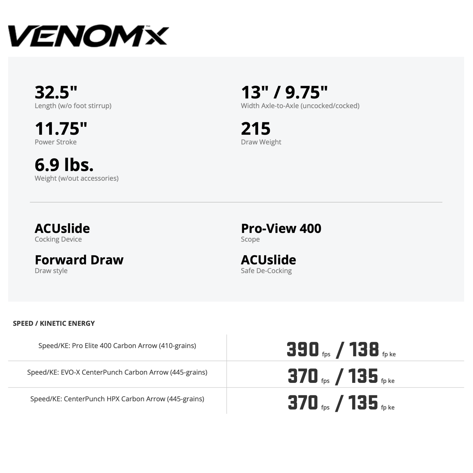 TenPoint Venom X