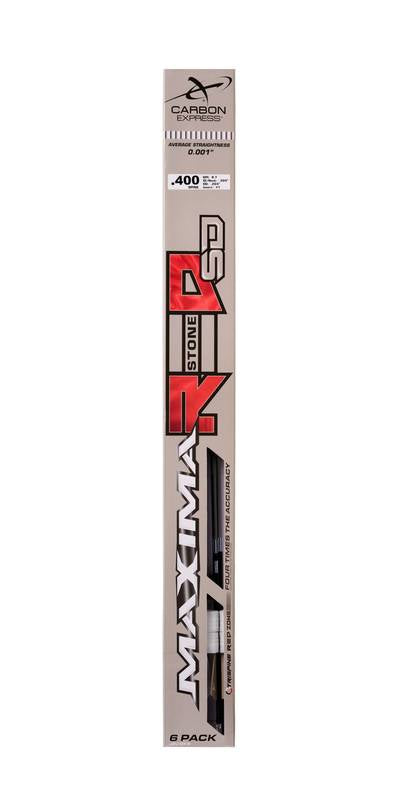 Carbon Express Maxima RED 5mm Stone Fletched Carbon Hunting Arrows (6-Pack)