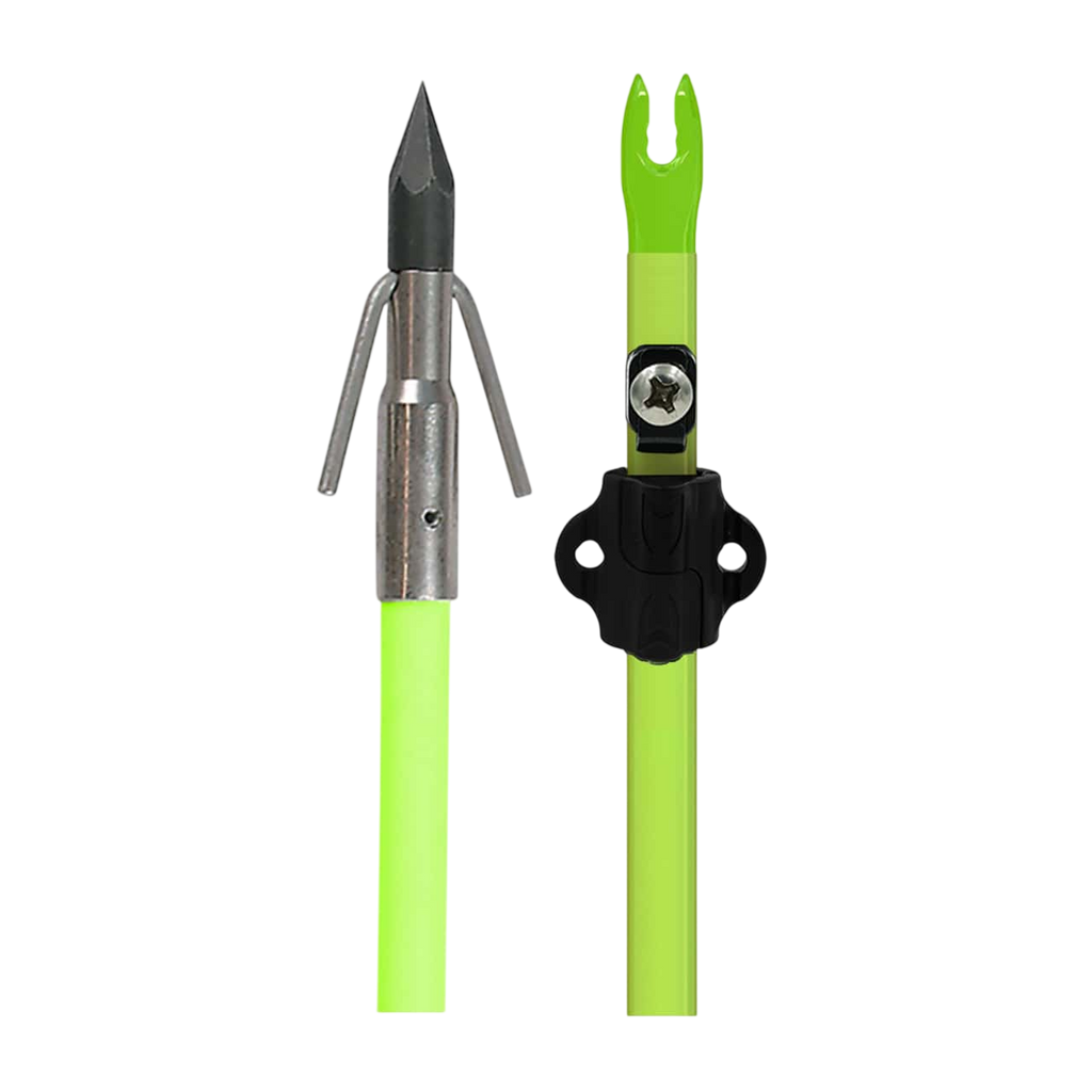 Muzzy Bowfishing Classic Chartreuse Fiberglass Arrow
