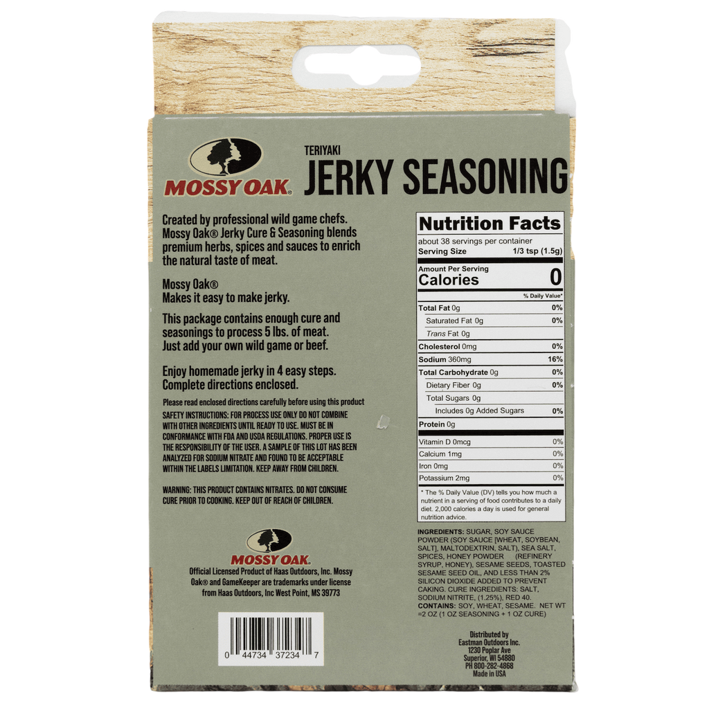 Mossy Oak Teriyaki Wild Game Jerky Seasoning Mix (5 lb. Batch)