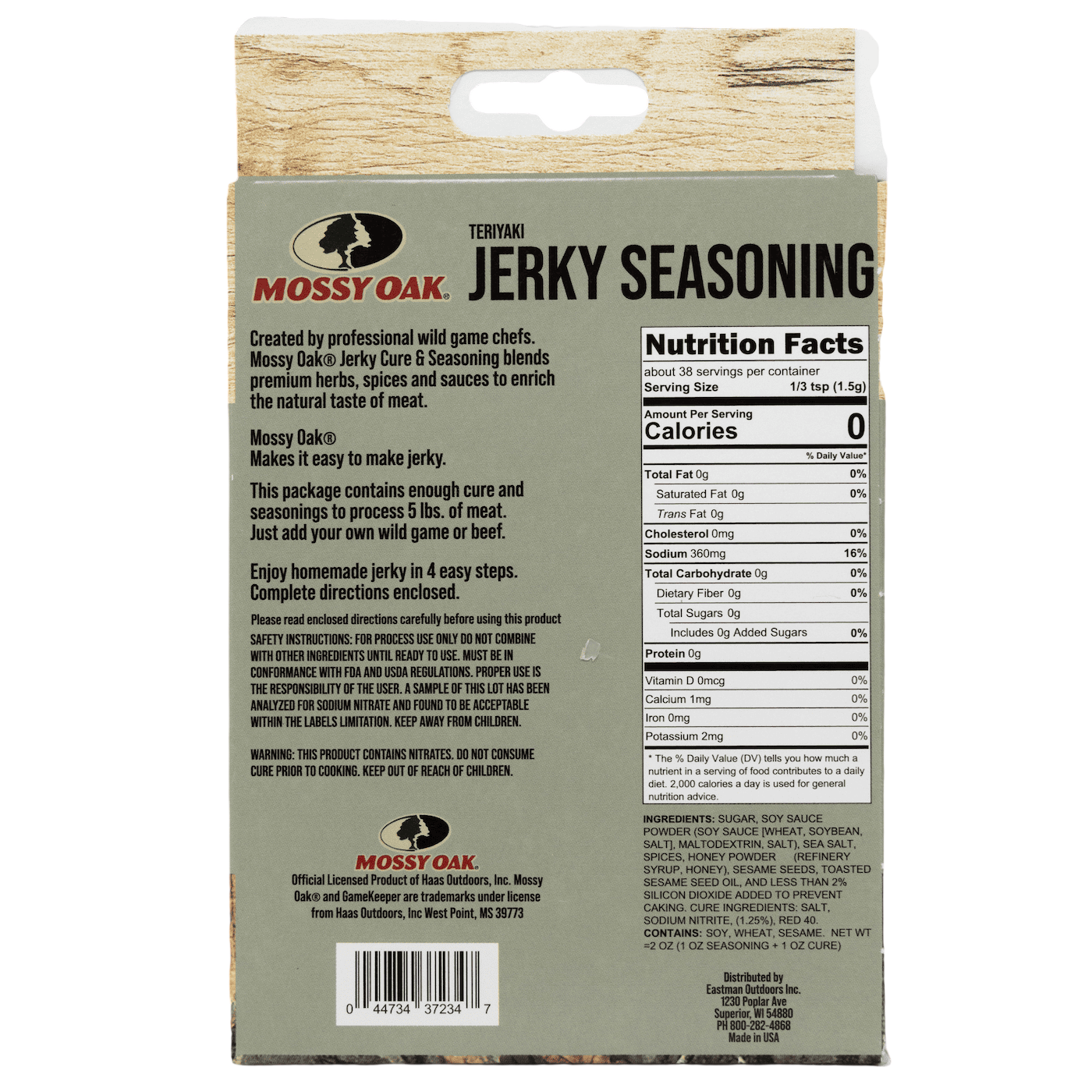 Mossy Oak Teriyaki Wild Game Jerky Seasoning Mix (5 lb. Batch)
