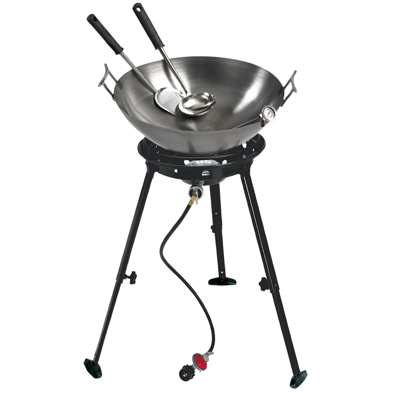 Eastman Outdoors 22" Carbon Steel Wok Kit with Big Kahuna 65,000 BTU Burner