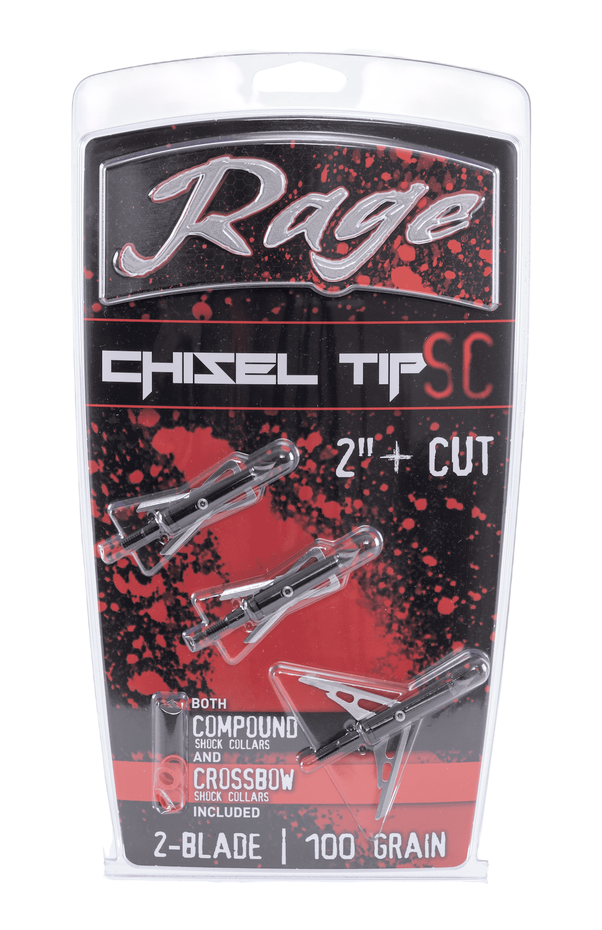 Rage Black Series Chisel Tip 2-Blade Broadheads