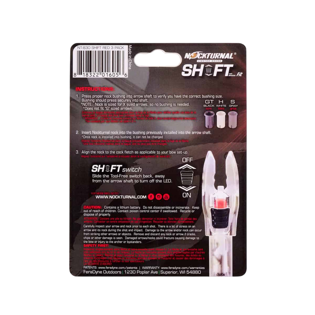 Nockturnal Shift Universal Fit Lighted Nocks