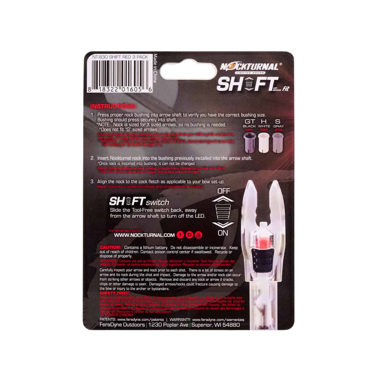 Nockturnal Shift Universal Fit Lighted Nocks