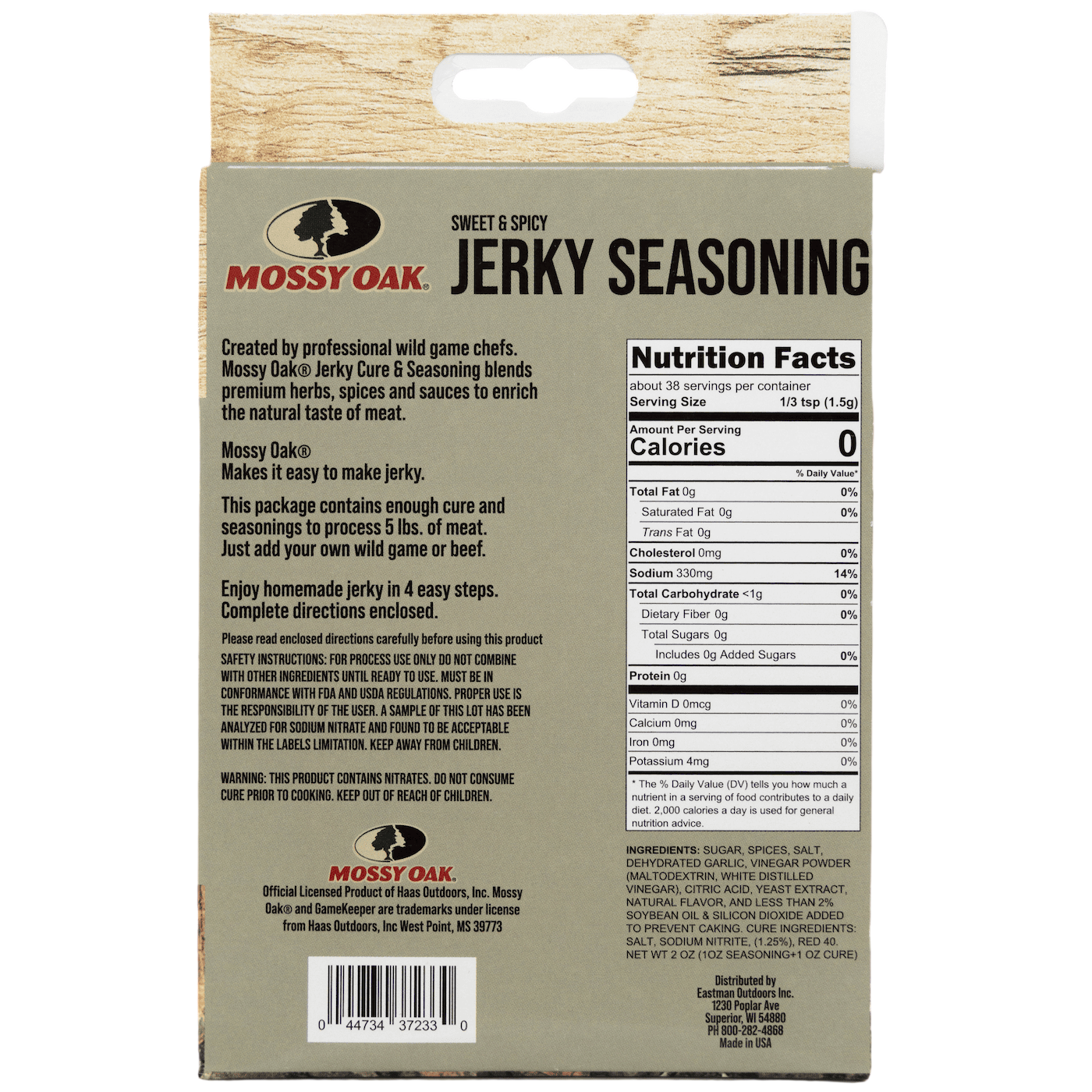 Mossy Oak Sweet & Spicy Wild Game Jerky Seasoning Mix (5 lb. Batch)