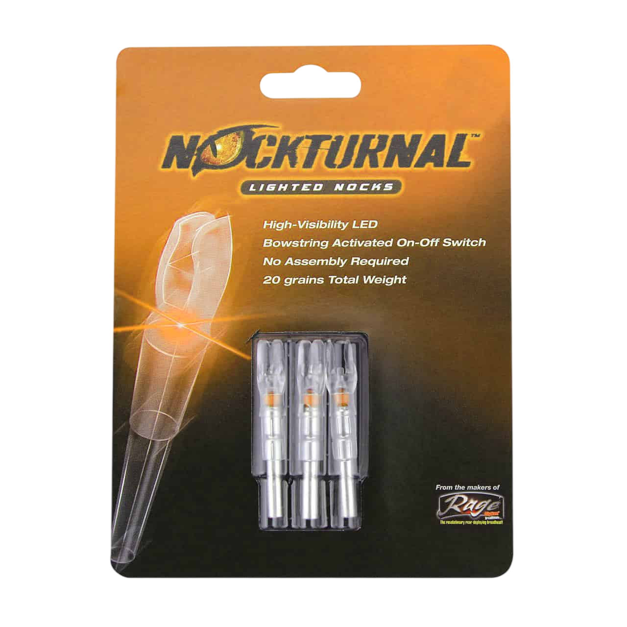 Nockturnal G-Nock Lighted Nocks (3-Pack)