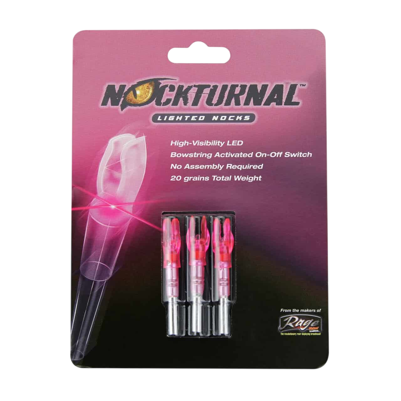 Nockturnal G-Nock Lighted Nocks (3-Pack)