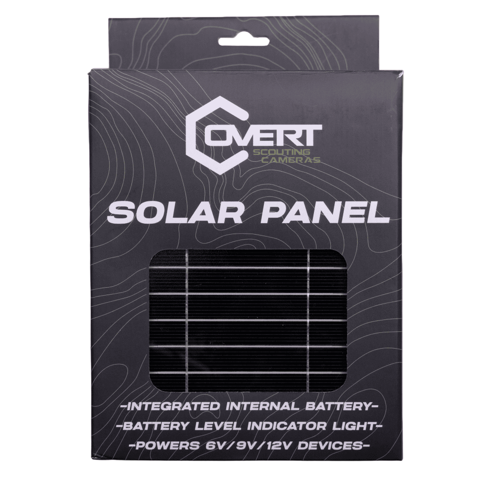 Covert Solar Panel Trail Camera Charger (Multi-Voltage 6V / 9V / 12V)