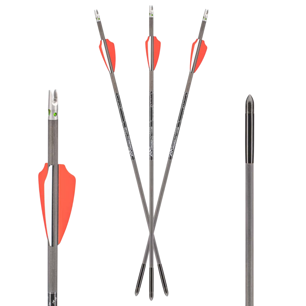 AXE 6 Pack .166" Micro Diameter 17.5" Crossbolts with Lighted Nocks