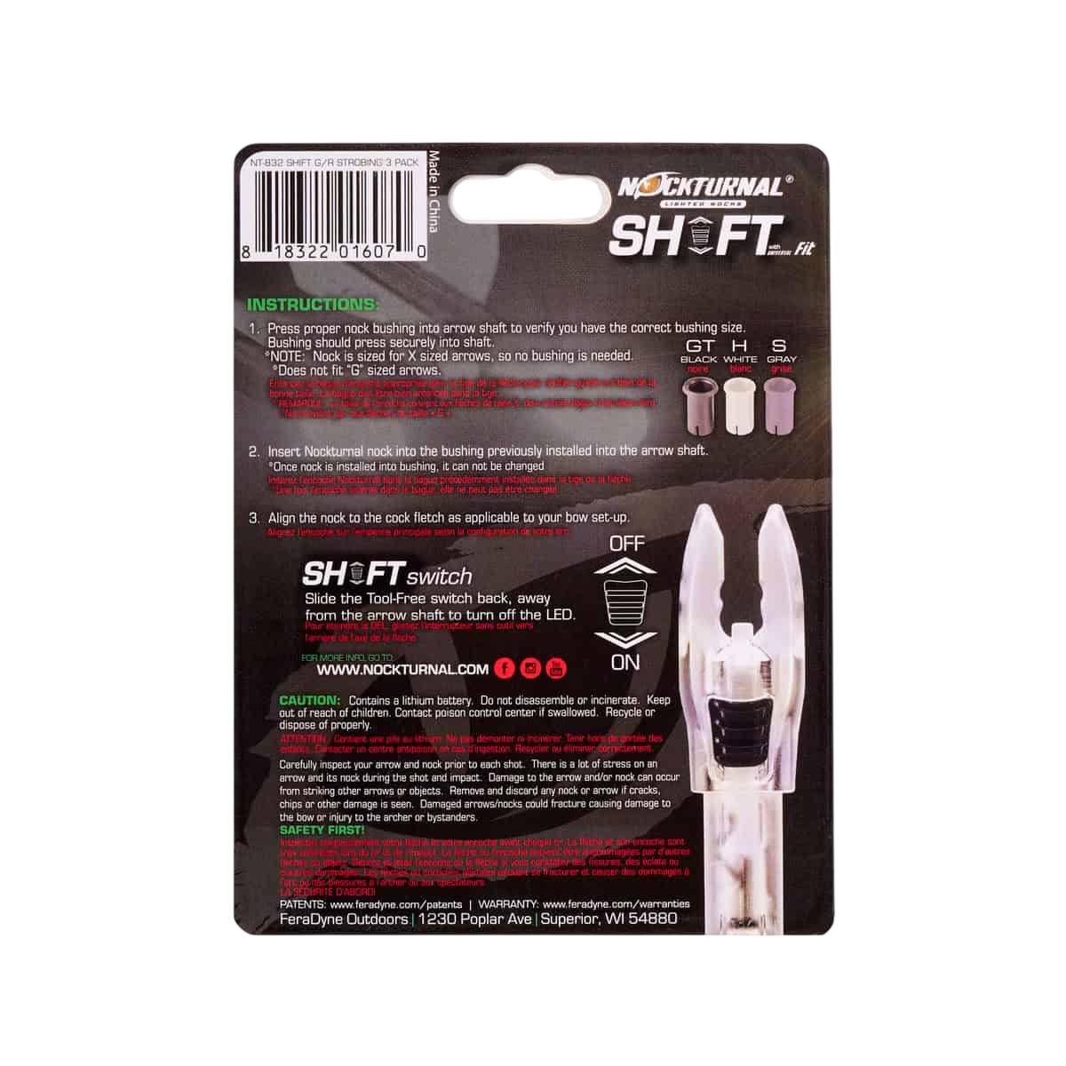 Nockturnal Shift Universal Fit Lighted Nocks