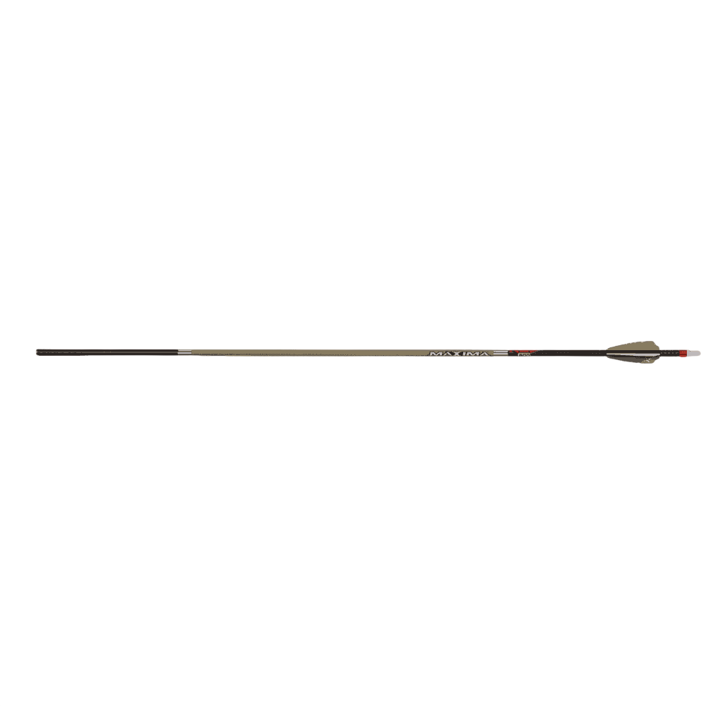 Carbon Express Maxima RED Drab Fletched Carbon Hunting Arrows (6-Pack)